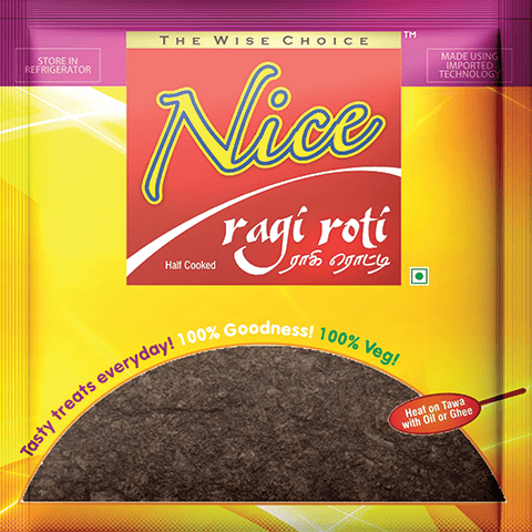 Healthy ragi chappathi from Nice Home Products – Made with millet flour in Coimbatore, soft and tasty.